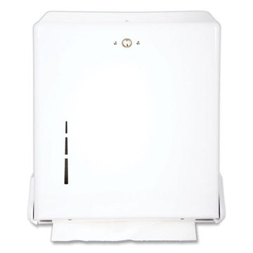 San Jamar® True Fold C-fold-multifold Paper Towel Dispenser, 11.63 X 5 X 14.5, White freeshipping - TVN Wholesale